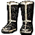 Black Steel Gold Boots